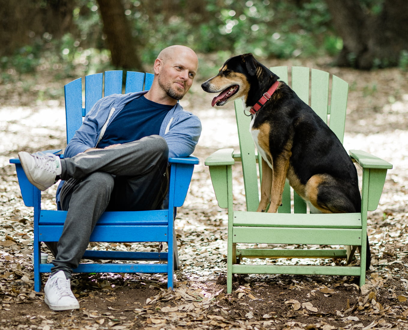Tim Ferriss with dog Molly